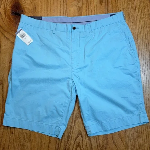 Polo Ralph Lauren Shorts Mens 40 Blue Chino Classic Fit Summer Cotton NWT FLAW - Picture 1 of 11